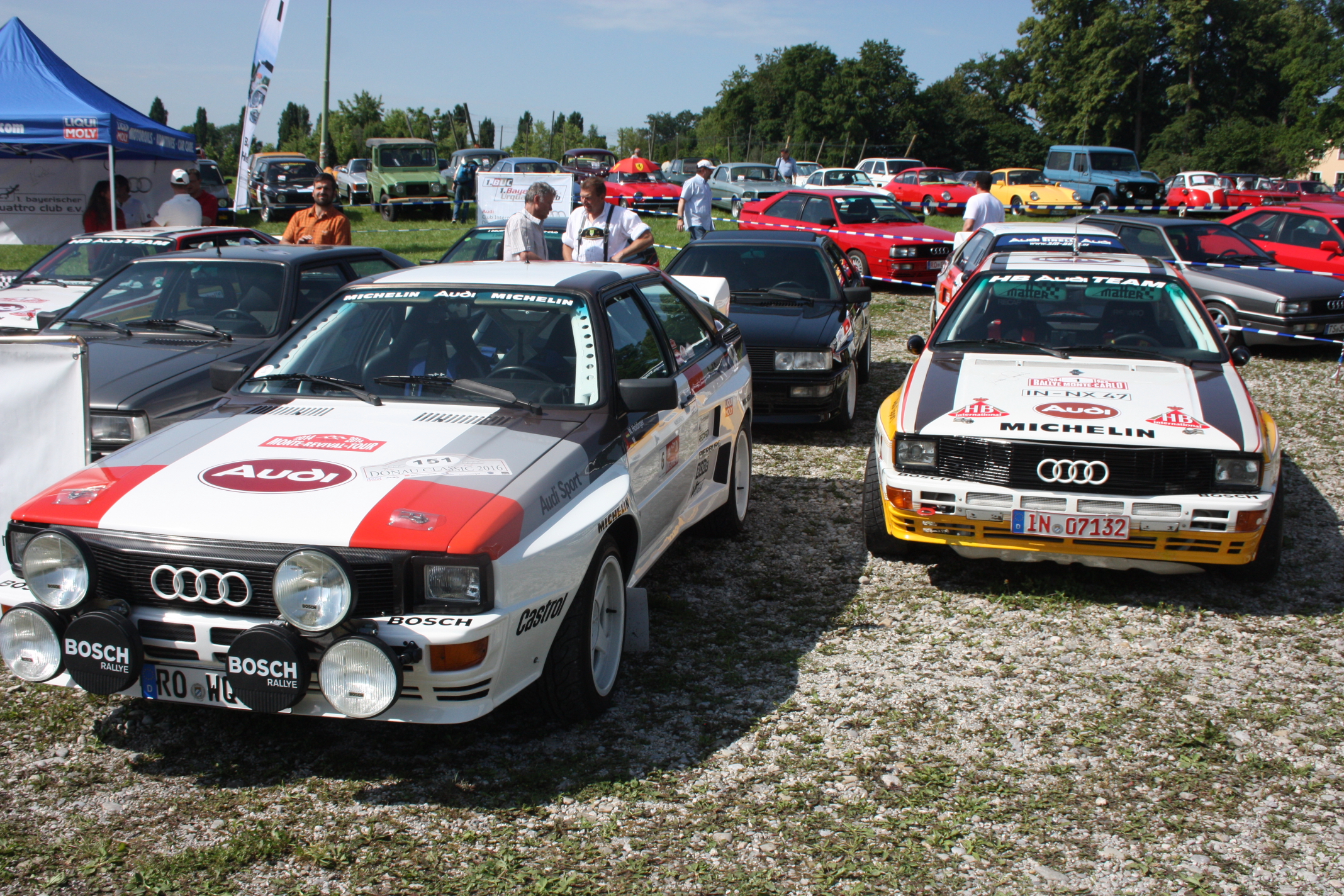 Ukázal se i bezpočet jednotlivých klubů, jako přátelé vozů Audi Quattro