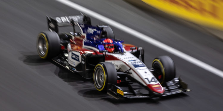 Jeddah (SAU) Dec 3-5, 2021 - Grand Prix of Saudi Arabia at Jeddah Corniche Circuit. Enzo Fittipaldi #14 Charouz. © 2021 Diederik van der Laan / Dutch Photo Agency