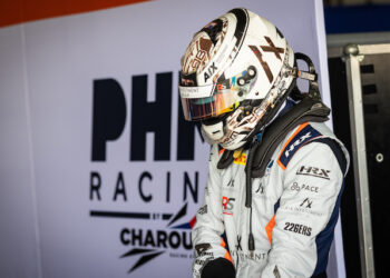SAKHIR (BH), 14-16 Februari 2023: F2 and F3 Pre season test at Bahrain International Circuit. Brad BENAVIDES #17 PHM Racing by Charouz. © 2023 Sebastiaan Rozendaal / Dutch Photo Agency
